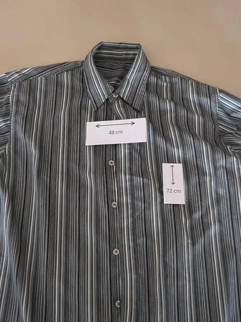 Chemise rayée - M - Noir – photo 2